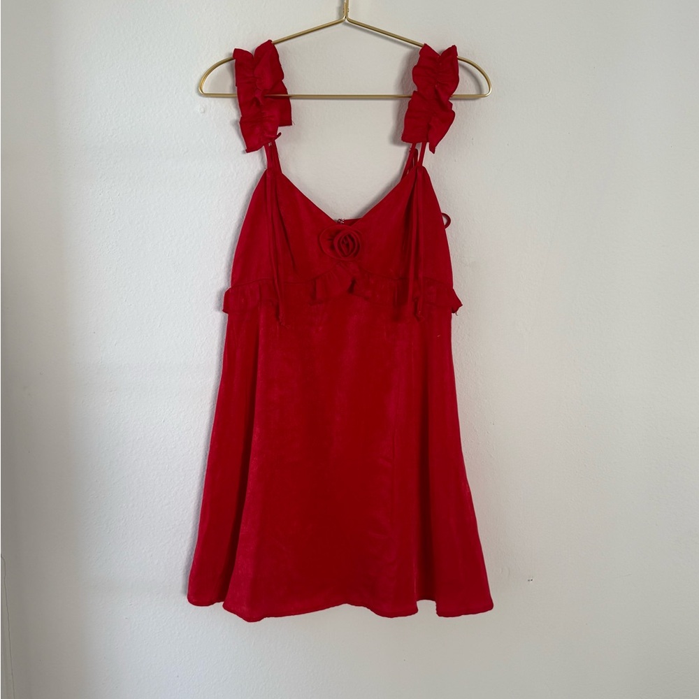Rossette mini dress